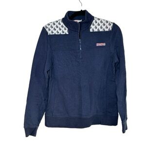 Vineyard Vines Sailboat Quarter Zip Pullover sweatshirt